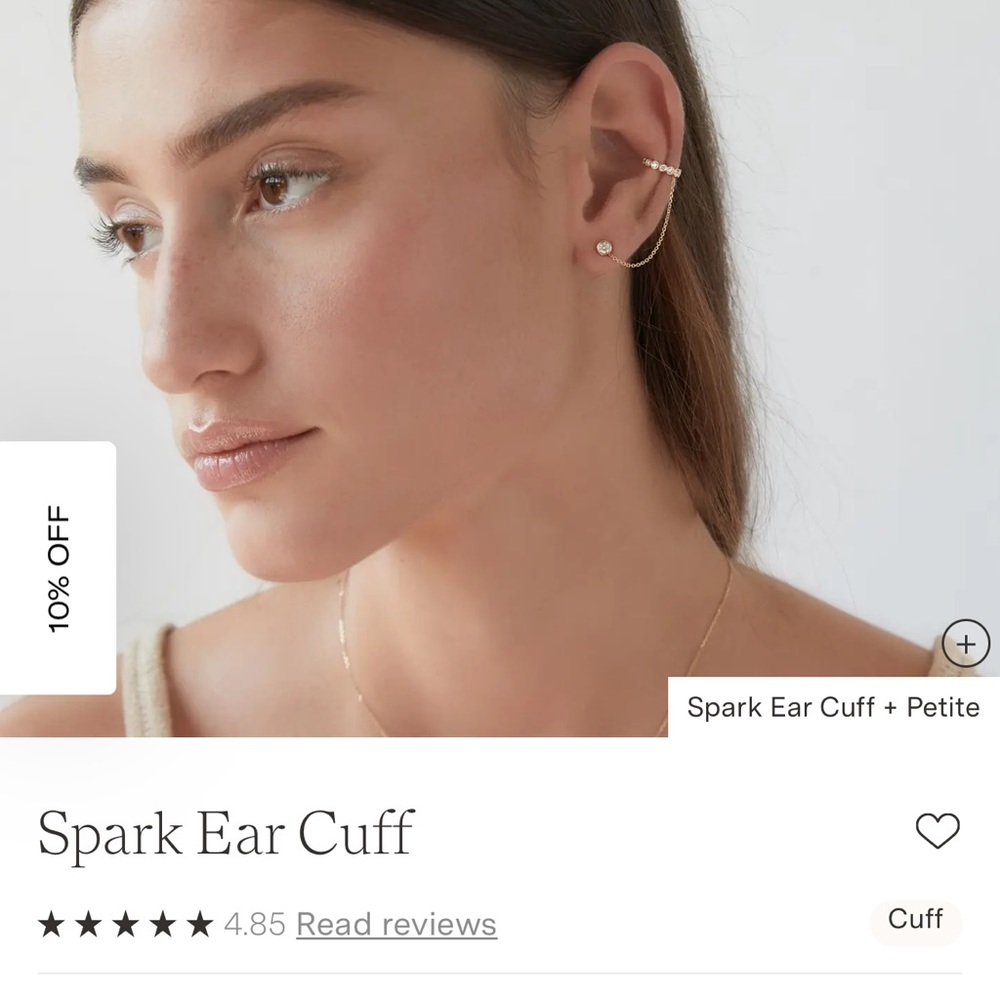 Idyl spark ear cuff